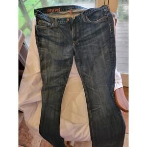 Hip Slung womens denim jeans blue size 33R